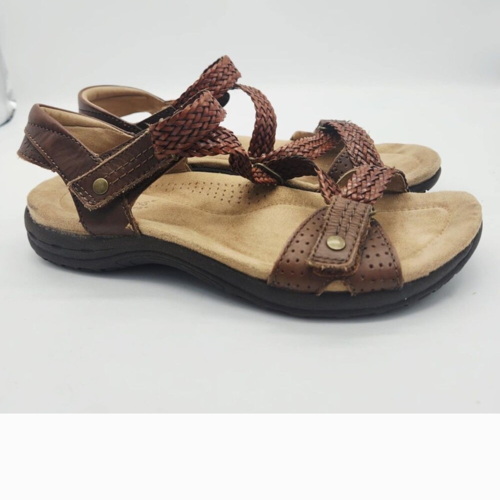 Earth Origins Brown Braided Sandals